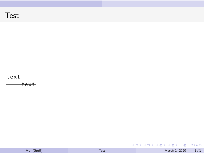Displaying source code listing with strikethrough/strikeout