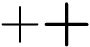 A bold plus symbol in math mode