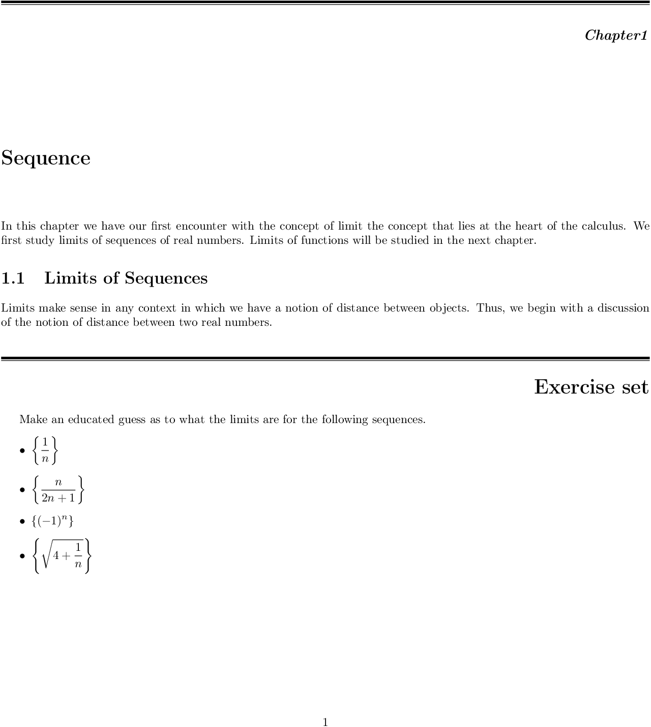 a simple Chapter heading style